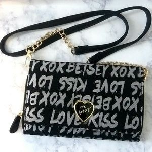 Betsey Johnson XOX Logo Crossbody Bag